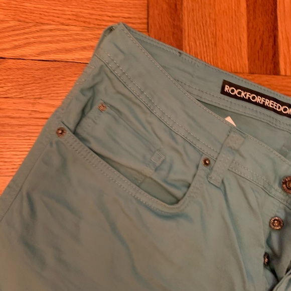 Buffalo David Bitton 36 x 32 beautiful teal pants - Picture 6 of 10